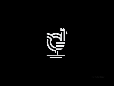 G + Chicken Logo Design