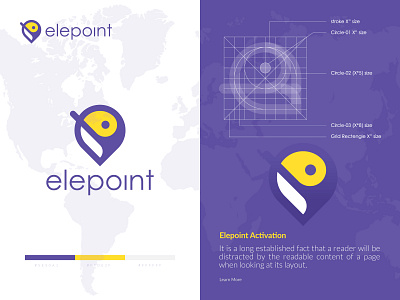 Elepoint_Logo_Concept b2b b2c saas sass brand identity branding identity design business agency service design flat grid gloden ratio icon illustrator color illustrator illustration ui ux personal agency software print digital marketing saas sass b2c software application desktop startup b2b product vector logo brand