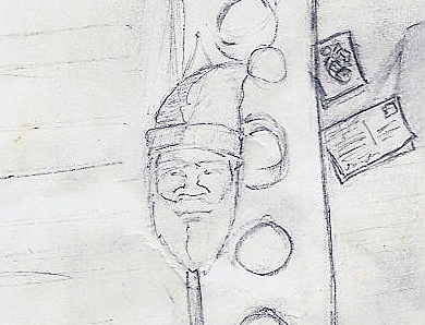 Rebound me, please! beard detail hand drawn handdrawn non digital old santa sketch