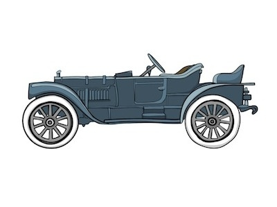 1911 Packard Runabout adobe ideas blue car ipad old packard packard runabout sketch two seater whitewall