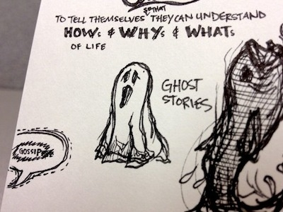 Ghost Stories ghost stories ghosts hand drawn handdrawn non digital notes pictures sketches sketchnotes stories