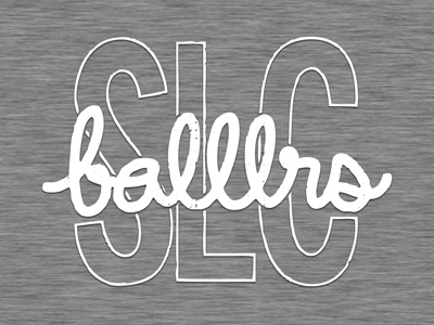 SLC Balllrs busted type meetup salt lake slc slcballlrs slcdribbble