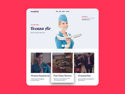 Oceana Air Landing Page