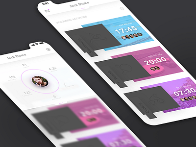 Group Activity App iphone x isometric photoshop ps sketch ui ux
