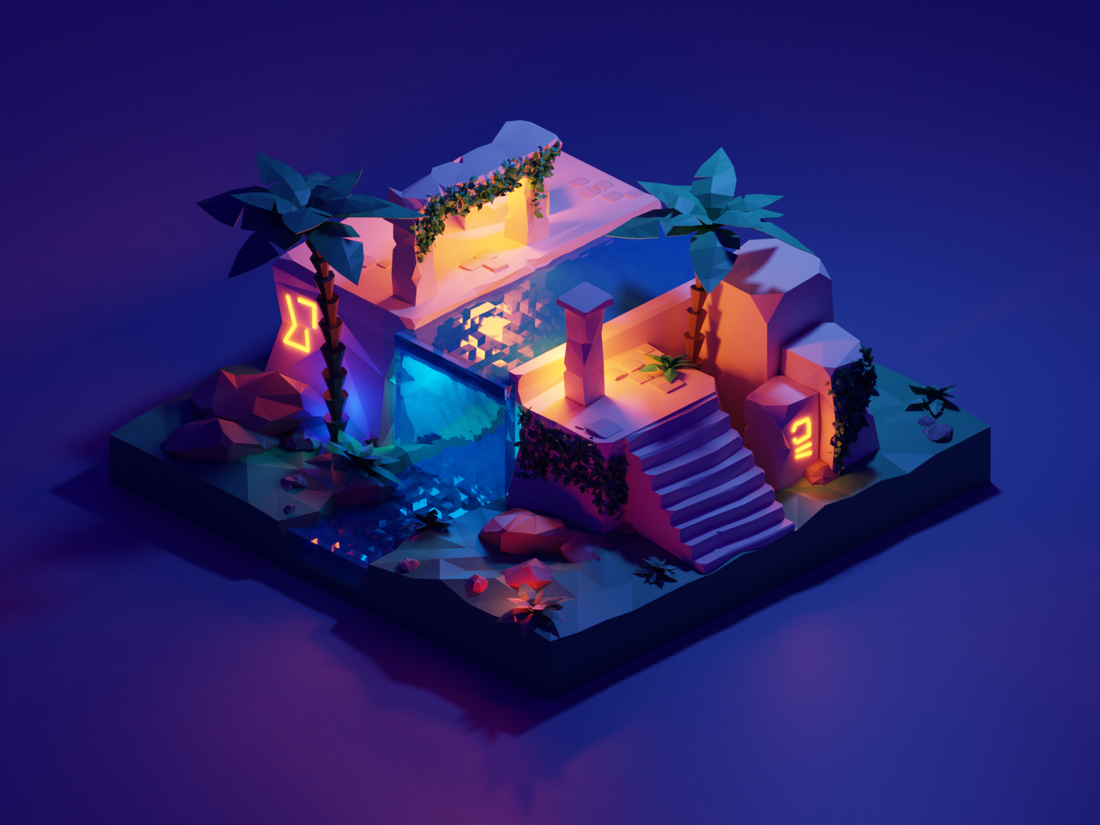 Ancient Ruin by Quoc Nguyen on Dribbble