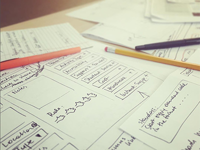 Wireframes design ux