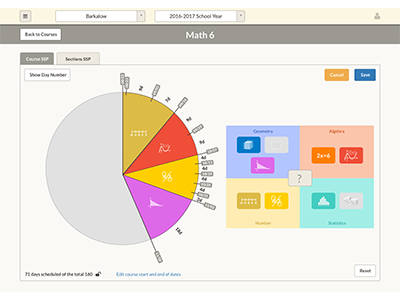 Math Mapper Scheduler design ui