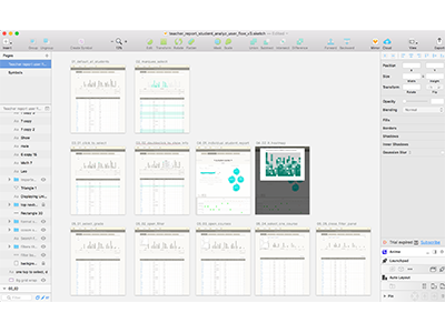 Math Map Teacher Reporting Workflow ui design ux design