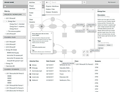 Visual File Manager ui design ux design