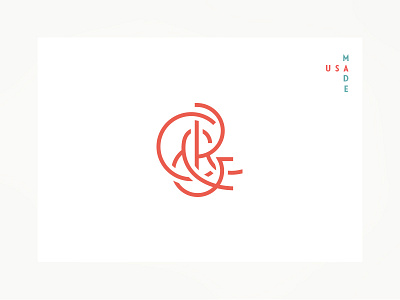 C&R Monogram branding cream design fashion identity logo monogram red typography usa