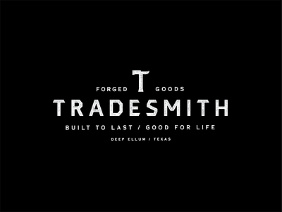 Tradesmith identity industrial lockup logo logotype mark type