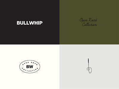 BULLWHIP Marks b branding logo mark monogram script seal stamp tractorbeam w whip