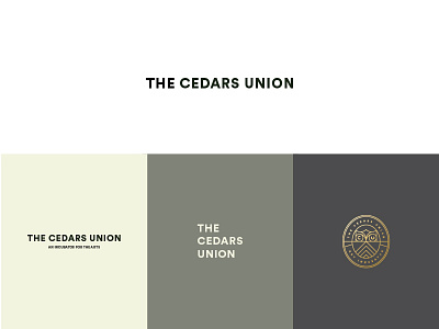 The Cedars Union Final Design branding c u illustration line mark monogram owl seal tractorbeam