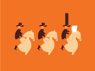Dallas Morning News Illustration boot cowboy hat horse illustration minimal newspaper texas tractorbeam