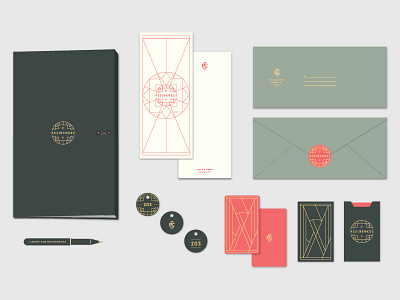 St. Elm Exploration 3b branding collateral deco design mark mono line monogram print seal tractorbeam