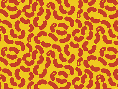 Links branding food hot dog illustration pattern sausage tractorbeam yuk yum