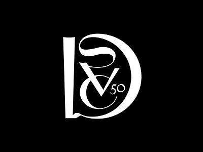 DSVC 50th Monogram branding design logo mark monogram tractorbeam typography