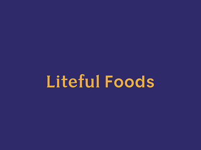 Liteful Foods Logo branding design identity logo mark tractorbeam typography