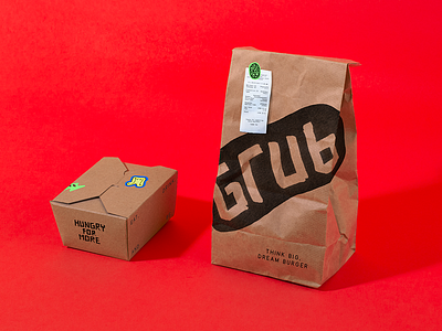 Grub Packaging branding grunge identity lettering logo mark packaging stamp tractorbeam typography