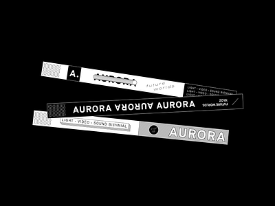 Aurora Wrist Bands abstract branding design logo pattern tractorbeam typography