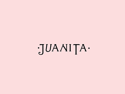 Juanita Logo branding design identity lettering logo mark tractorbeam type typography