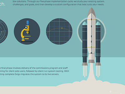 Shuttle launch icons illustration shuttle spot illustration web