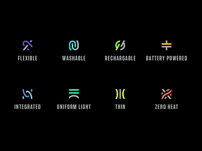 Elastolite Icons Rebound branding electric iconography icons identity symbols