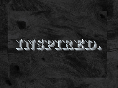 Inspired 800x600 3d type typography