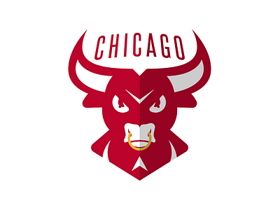 Chicago Bulls Logo Redesign - Day 5 of 31 basketball bulls chicago bulls logo nba sport logos sports