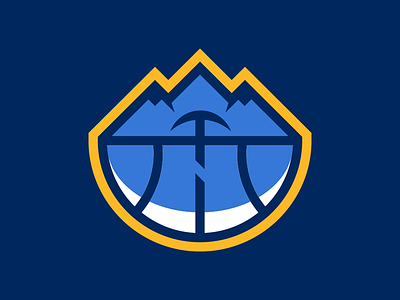 Denver Nuggets Logo Redesign - Day 8 of 31 basketball denver nuggets logo nba nuggets sport logos sports