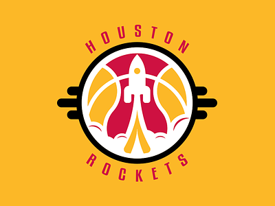 Houston Rockets Logo Redesign - Day 10 of 31 basketball houston rockets logo nba rockets sport logos sports