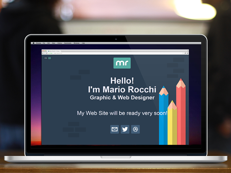 My New Portfolio design bootstrap marocchi portfolio website flat uiux