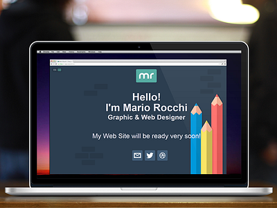 My New Portfolio bootstrap design flat marocchi portfolio uiux website