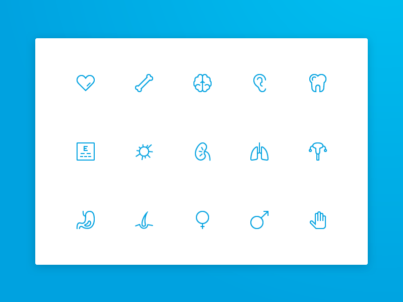 Medical Icon Set (Free Sketch) design flat free freebie icon icons medical outline sketch ui