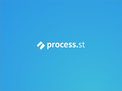 Process Street : Logo blue brand branding gradient logo