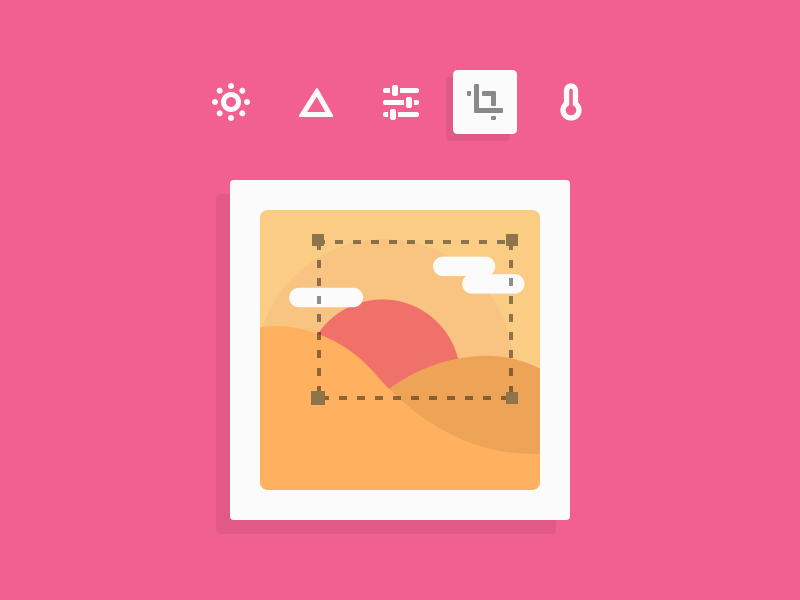 Enhance Photo sun landscape landscapes photo edit sunset illustration flat