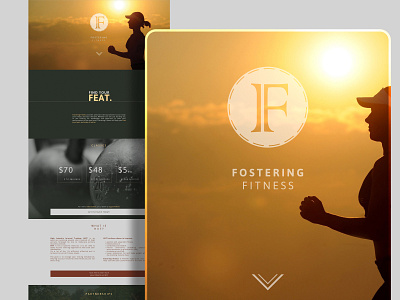 Fostering Fitness Web Design brand identity front end development logo design ui design web design