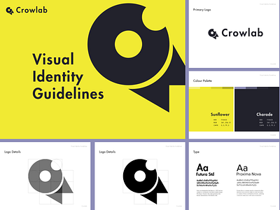 Crowlab Identity brand identity graphic design identity guidelines logo design visual design visual identity