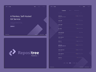 Repositree Web Design brand identity front end development logo design ui design web design