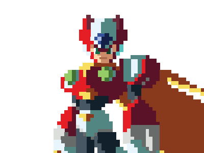 Zero gaming illustration pixels