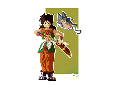 Yamcha & Puar - #5 art doodle dragonball drawing fan illustration sketch