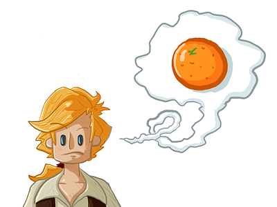 What Rhymes w/ Orange? doodle fanart guybrush illustration island monkey threepwood