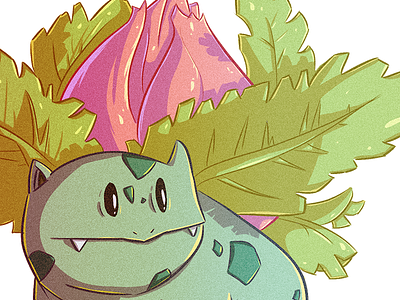 Ivysaur drawing gaming illustration pokemon video game