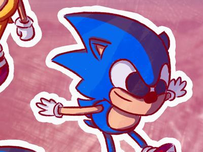 Sonic! doodle drawing gaming illustration sega sketch sonic