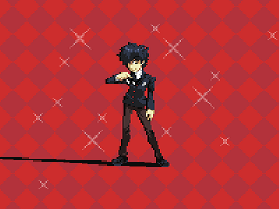 joker pixel art template