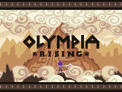 OR Titlescreen Update animation game dev gaming illustration olympia rising pixel pixel art video game