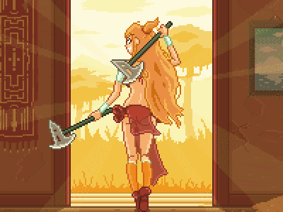 Time to Hunt! animation combo queen development game game dev gif illustration pixel pixel art