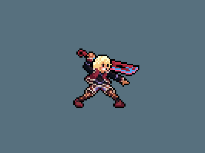 Shulk is Really Feeling It gaming illustration pixel pixel art shulk xenoblade