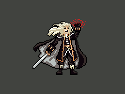 Alucard alucard castlevania gaming illustration pixel pixel art