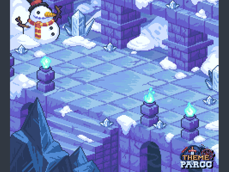 The Frigid Palace animation design development game gaming gif illustration pixel pixel art